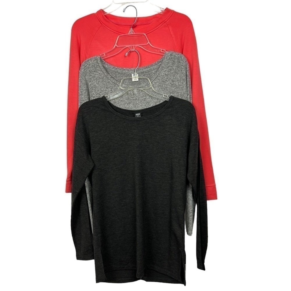RBX/Old Navy/Lou Grey Women’s Tops Sz Small Lot/3 Multi Colors Stretch LS